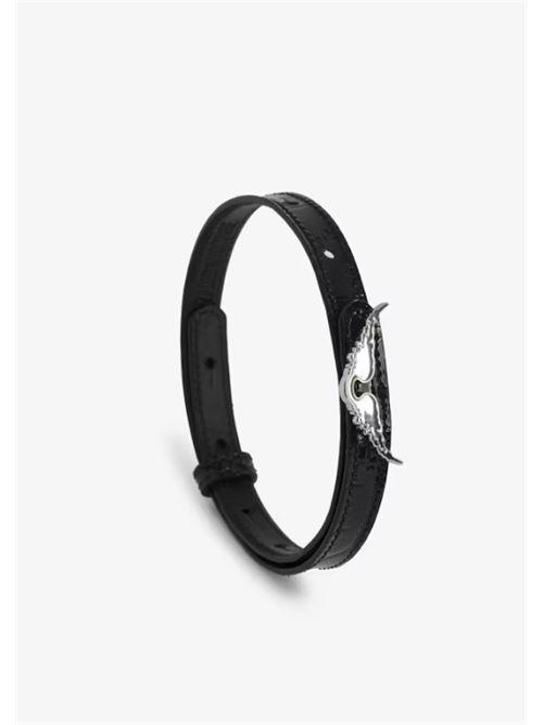 ROCK CROCO LEATHER BRACELET ZADIG&VOLTAIRE | OWJW01751011 BLACK